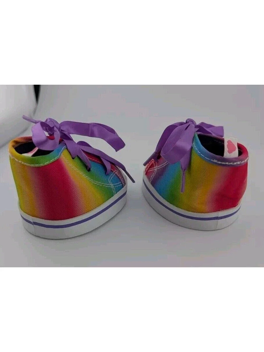 Build A Bear Rainbow Sneakers Lace Up Shoes For Teddy Bear BAB